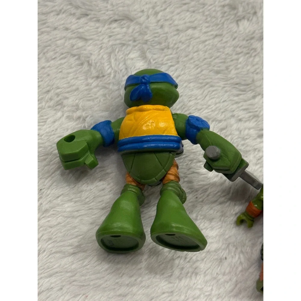 TMNT Leonardo Playmates Half-Shell Heroes & Mega Bloks Action Figure‎ Lot
